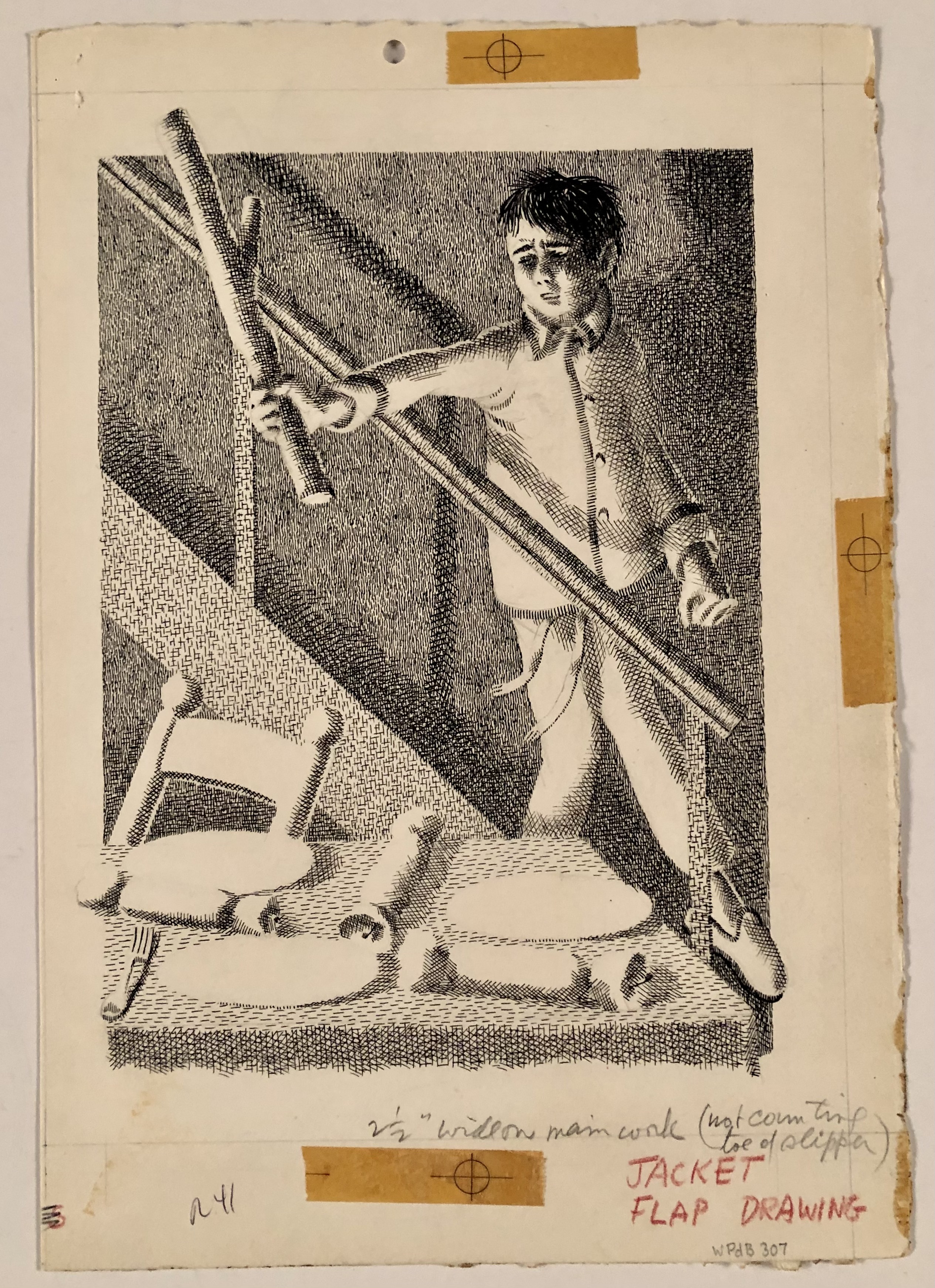 boy descending stairs