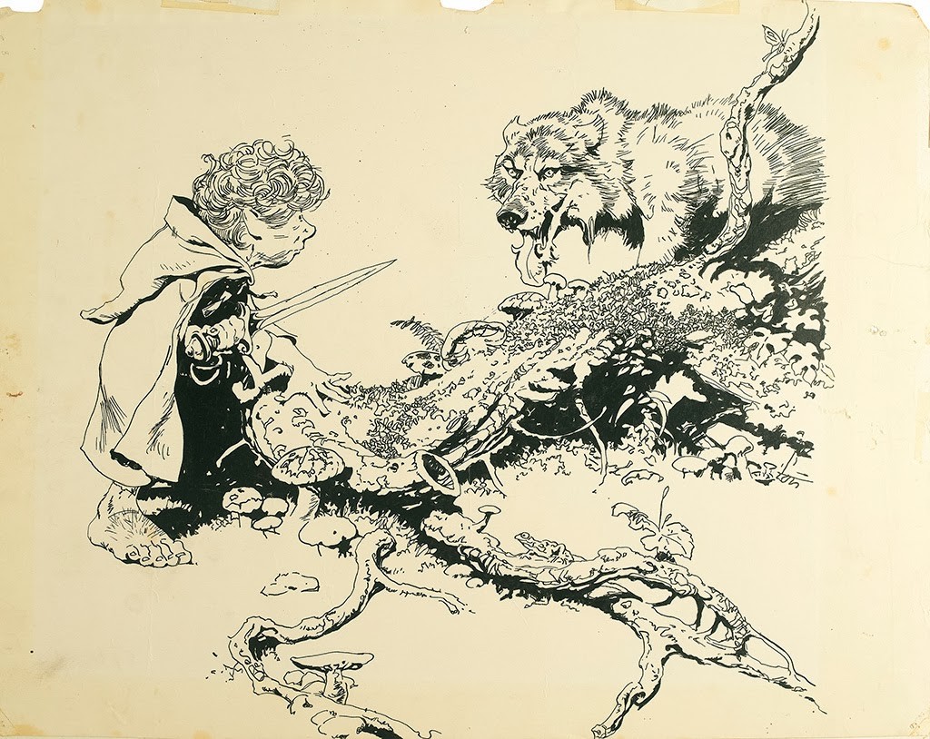Frank Frazetta’s Lord of the Rings drawing no doubt appeals to an entire ge...