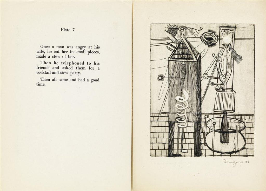 Louise Bourgeois, Portfolio, Plate 7 Spread