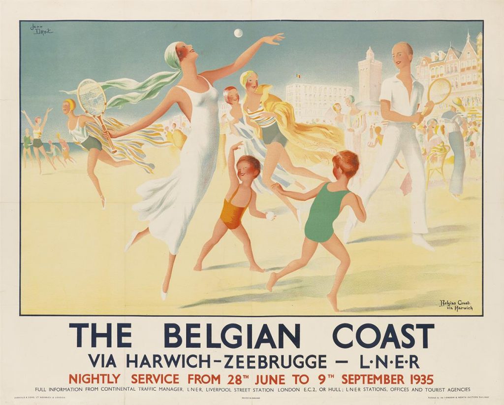 Lot 175, Jean Droit poster for the Belgian coast