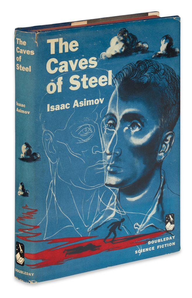 Lot 3, cover of The Caves of Steel by Isaac Asimov.