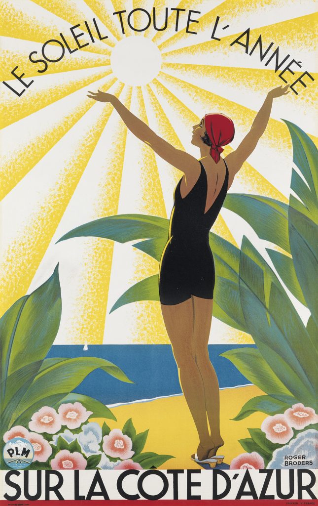 Lot 72, Roger Broders poster for Sur la Côte d'Azur