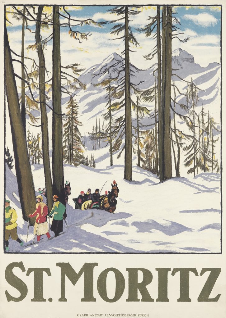 Lot 88, Emil Cardinaux poster for St. Moritz