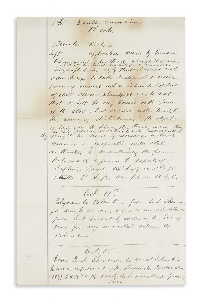 Letter from Rutherford B. Hayes