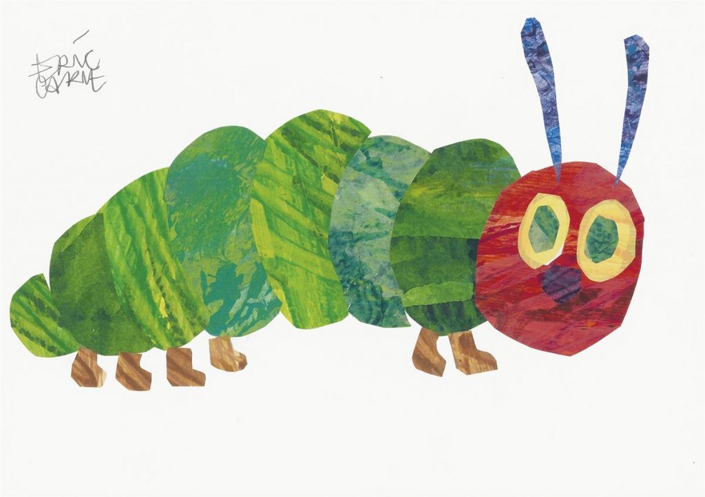 The titular character from Eric Carle's The Very Hungry Caterpillar.