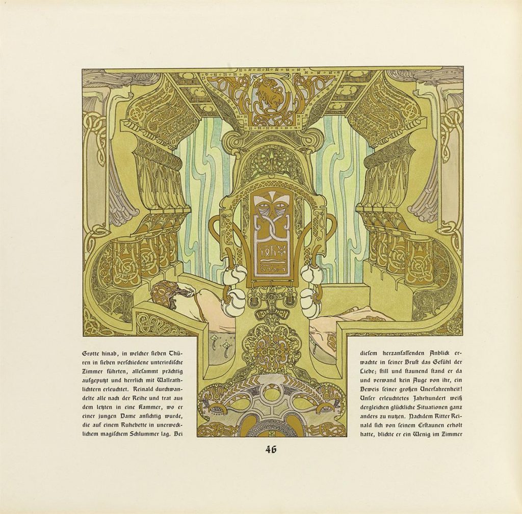 An illustrated page from Die Biecher der Chronika der drei Schwestern.
