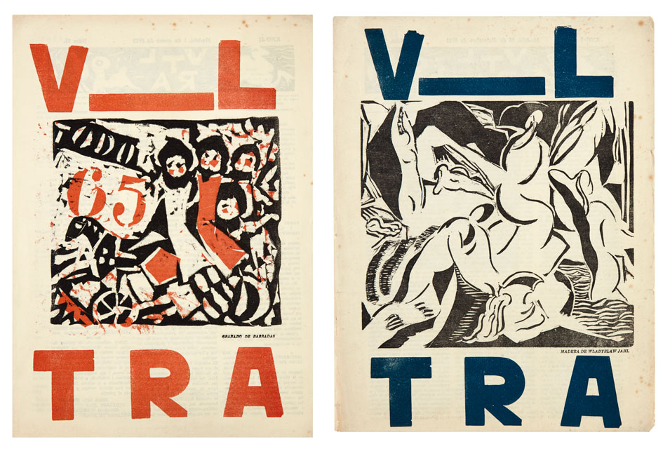 Lot 390: Guillermo de Torre and Jorge Luis Borges, Ultra, two volumes, Madrid, 1921-22.