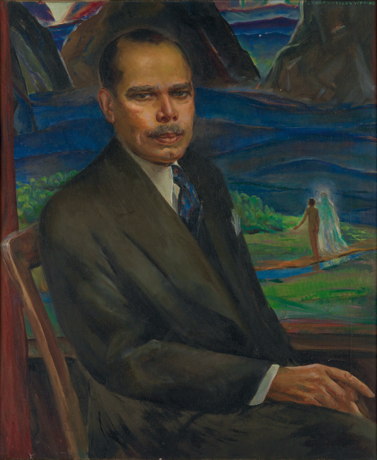 Laura Wheeler Waring, James Weldon Johnson, oil on canvas, circa 1943. 