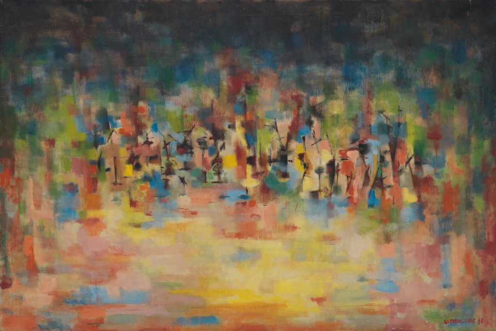 Norman Lewis, Untitled, oil on canvas, 1956. Sold April 5, 2018 for $725,000.