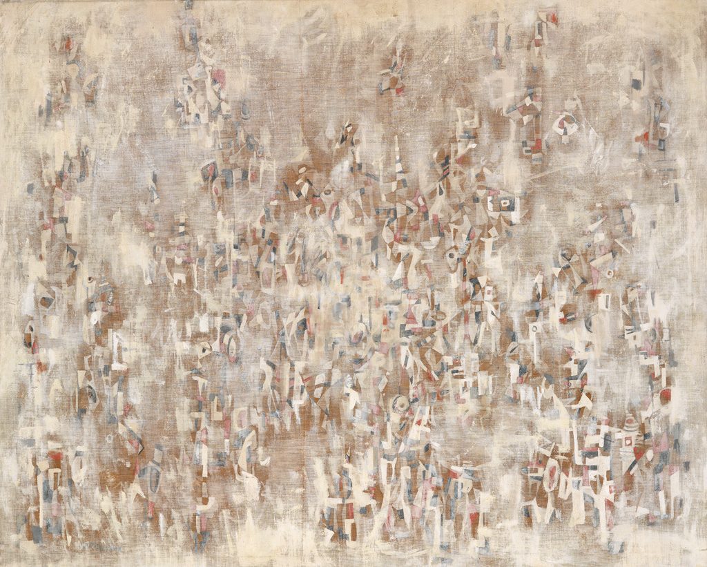 Norman Lewis, Untitled, oil on canvas, circa 1958.
Sold December 15, 2015, for $965,000, a record for the artist.