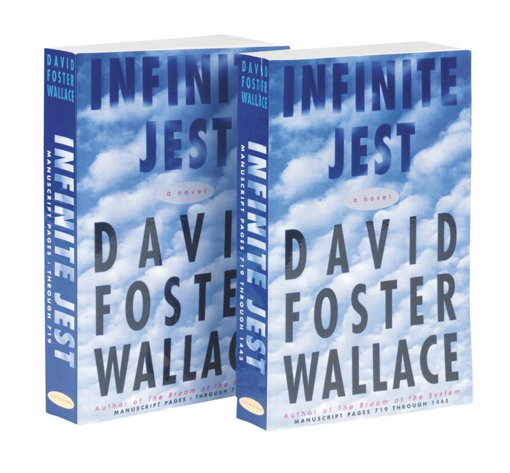 David Foster Wallace, Infinite Jest, two paperback copies, 1995.