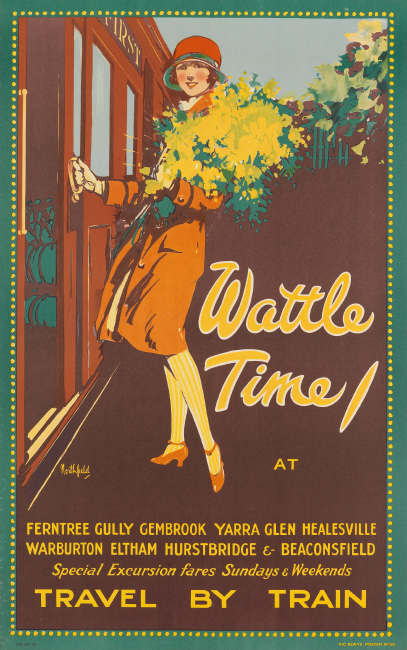 James Northfield, Wattle Time / Travel By Train, circa 1925. $4,000 to $6,000.