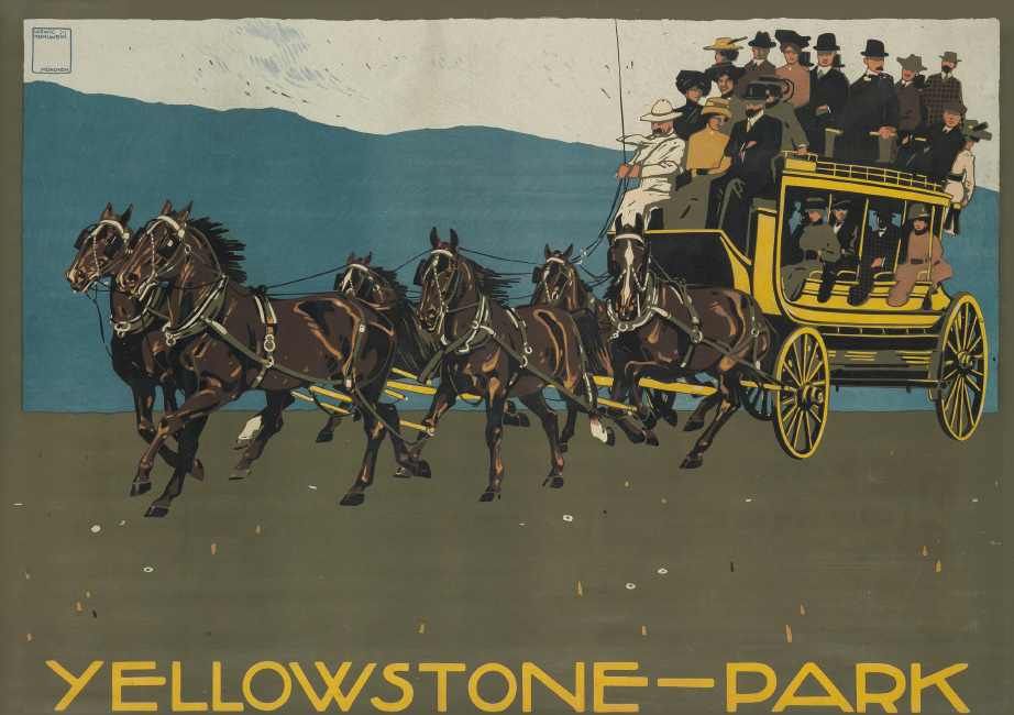 Ludwig Hohlwein, Yellowstone - Park, 1910. $10,000 to $15,000.