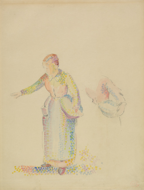 Henri-Edmond Cross, The Sower, watercolor and pencil, circa 1890. $15,000 to $20,000.