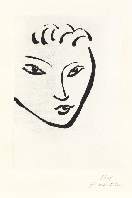 Henri Matisse, Tête de jeune garçon, Masque, aquatint, 1946. $20,000 to $30,000.