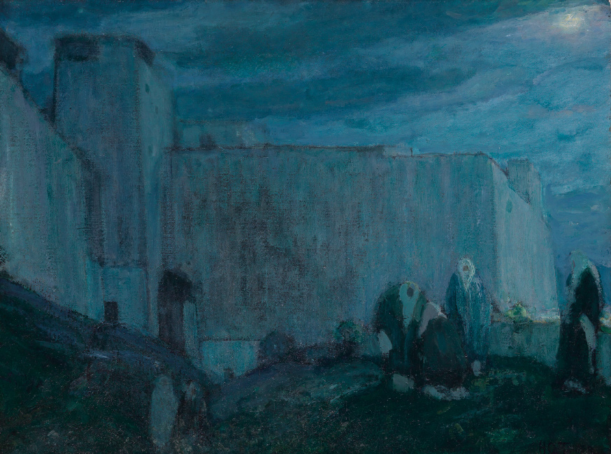 Henry Ossawa Tanner, Moonrise by Kasbah, oil on canvas, 1912. $150,000 to $250,000.