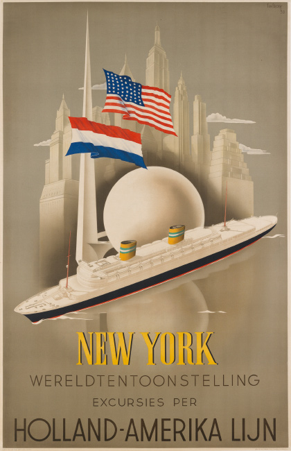 Willem Frederick Ten Broek, New York / Wereldtentoonselling / Holland - Amerika Lijn, 1938. 