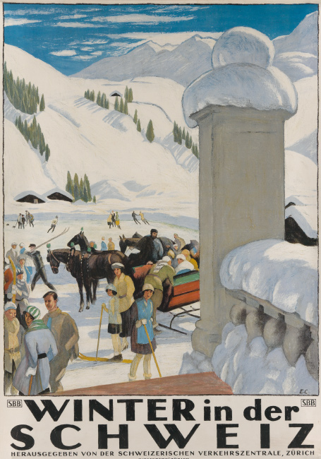 Emil Cardinaux, Winter in der Schweiz, 1921.