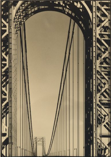 Margaret Bourke-White, The George Washington Bridge, warm-toned silver print