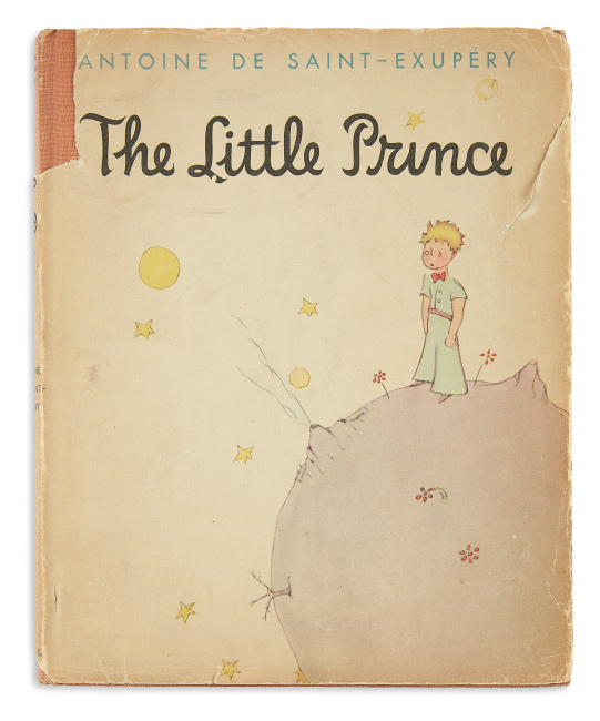 Antoine de Saint-Exupery, The Little Prince, limited edition, with first state dust jacket, signed, 1943. $6,000 to $9,000.