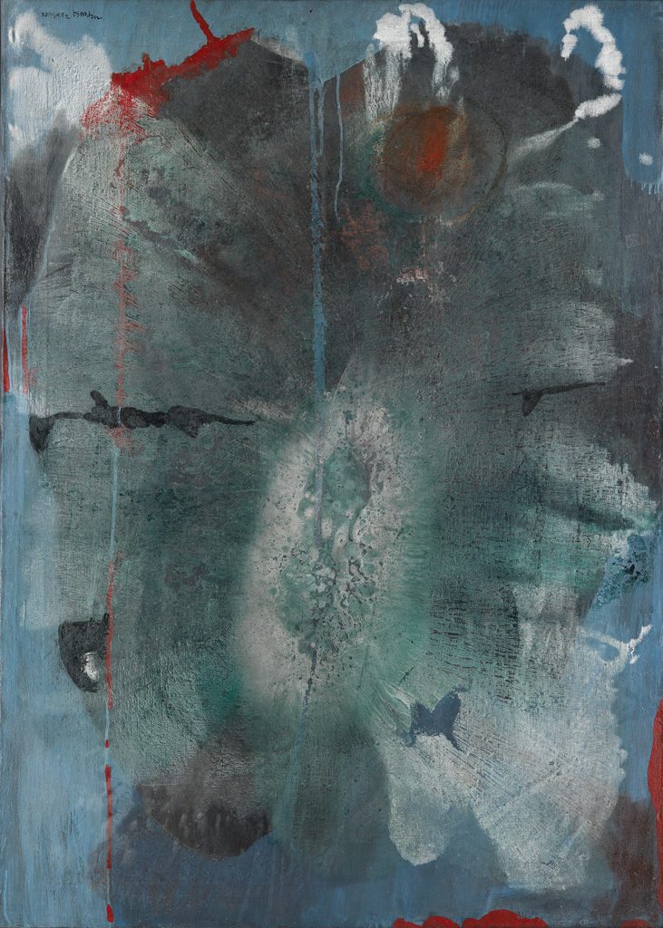Romare Bearden, Wine Star, abstract oil on canvas, circa 1959-60. 