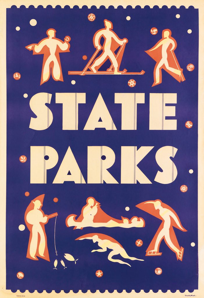 Dorothy Waugh, State Parks, circa 1934. State Park Poster