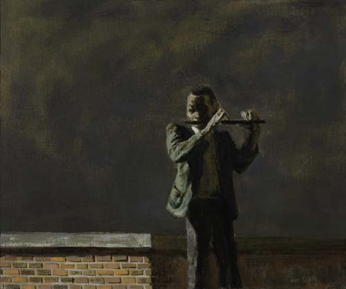 Hughie Lee-Smith, Slum Song, oil on canvas, 1944.