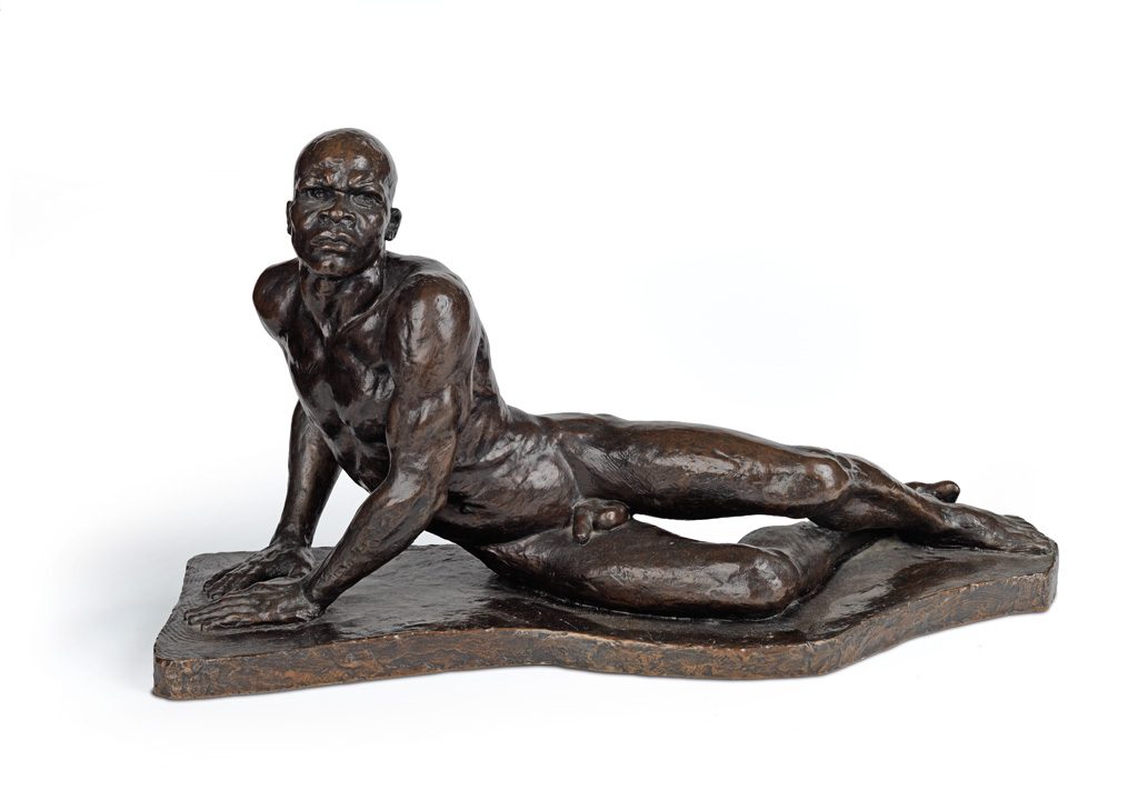 Richmond Barthé, The Awakening of Africa (Africa Awakening), cast bronze with dark brown patina, 1959.