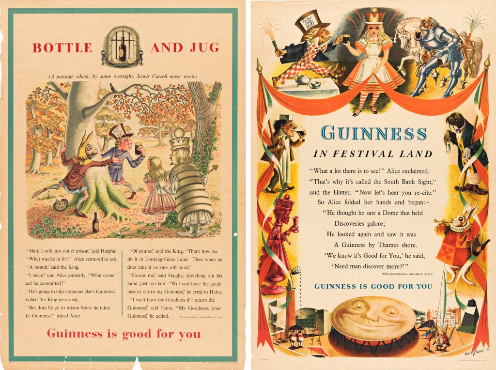 A Brief History of Guinness Posters & Alice in Guinnessland - Swann  Galleries News